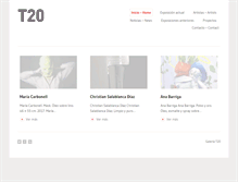 Tablet Screenshot of galeriat20.com